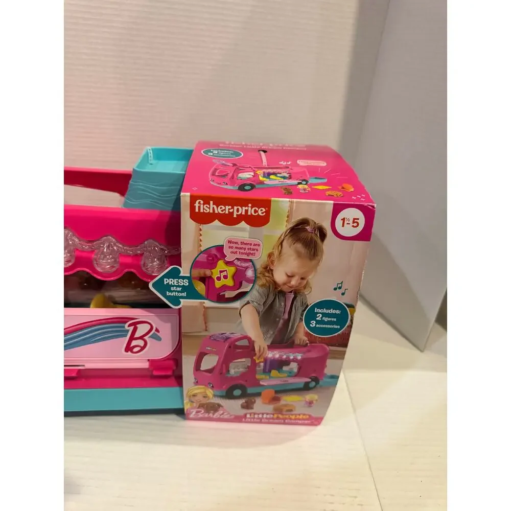 Fisher-Price Little People Barbie Little Dream Camper RV Playset  Music Lights